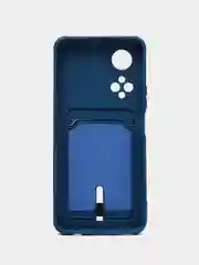 Синий силиконовый чехол для Huawei Honor X7, Хуавэй Хонор X7, защита камеры