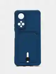 Синий силиконовый чехол для Huawei Honor X7, Хуавэй Хонор X7, защита камеры