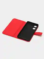 Красный чехол-книжка с магнитной застежкой для Realme C55 / Oppo Narzo N55 (Реалми С55 / Н55)