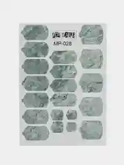 Наклейки плёнки для ногтей мрамор, камень, MP028, для маникюра и педикюра