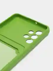 Лайм силиконовый противоударный чехол для Samsung Galaxy А32 4G (Самсунг А32 4G), с карманом