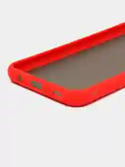 Алый samsung Galaxy M21 / M30s, Галакси М21, М30с чехол матовый силиконовый с цветными кнопками
