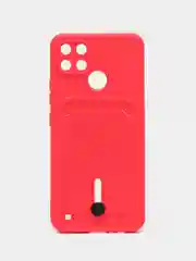 Фуксия чехол Realme C21Y, силиконовый, с защитой камеры, Реалми С21У