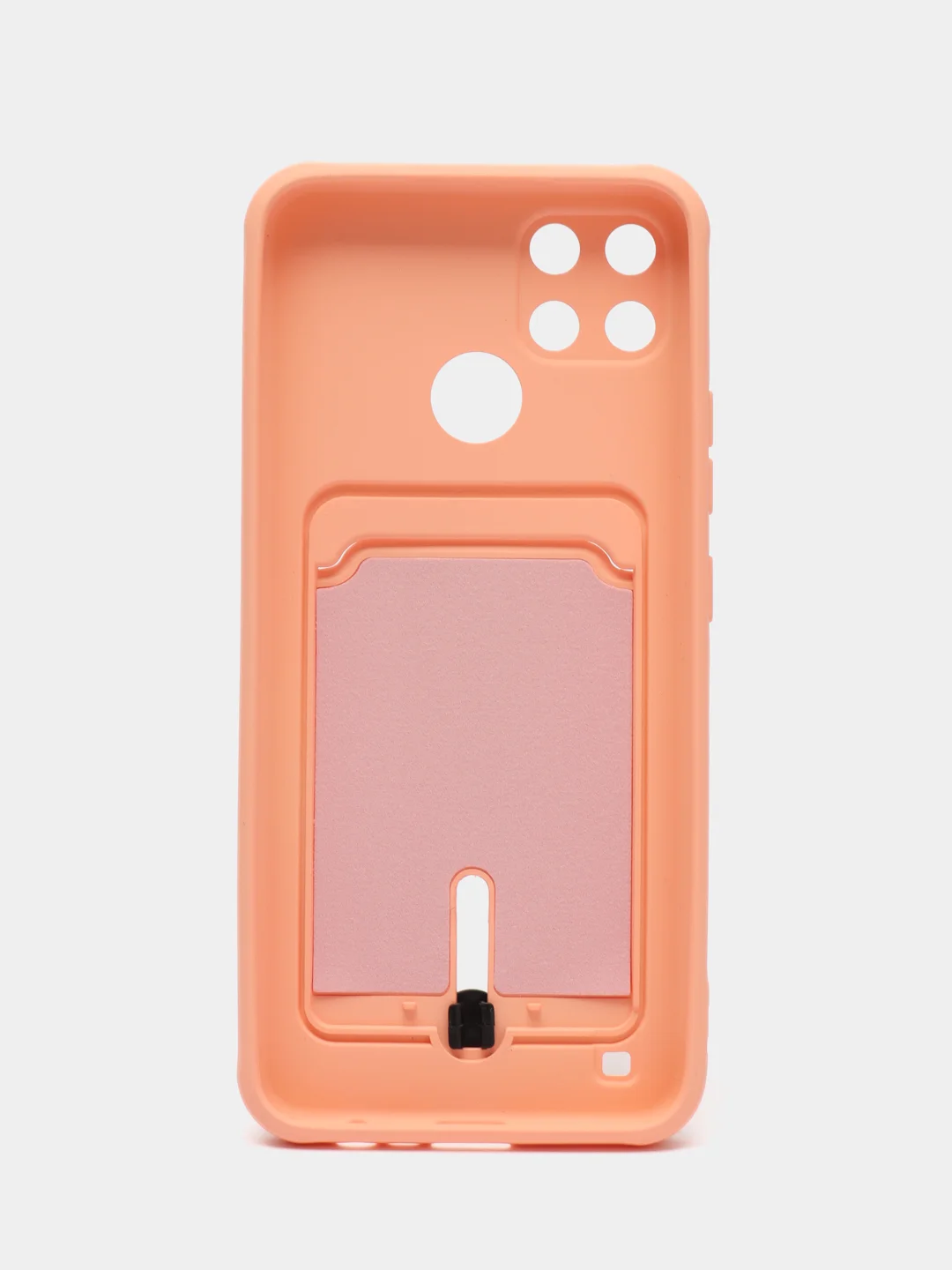 Пастельно-коралловый чехол Realme C21Y, силиконовый, с защитой камеры, Реалми С21У