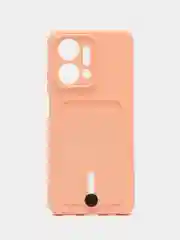 Пудровый силиконовый чехол для Huawei Honor X7a, Хонор X7а, защита камеры