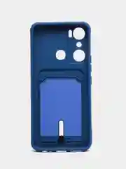Синий силиконовый чехол для Infinix Hot 20i (инфиникс хот 20i)