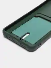 Тёмно-зелёный силиконовый чехол для Infinix Hot 20i (инфиникс хот 20i)
