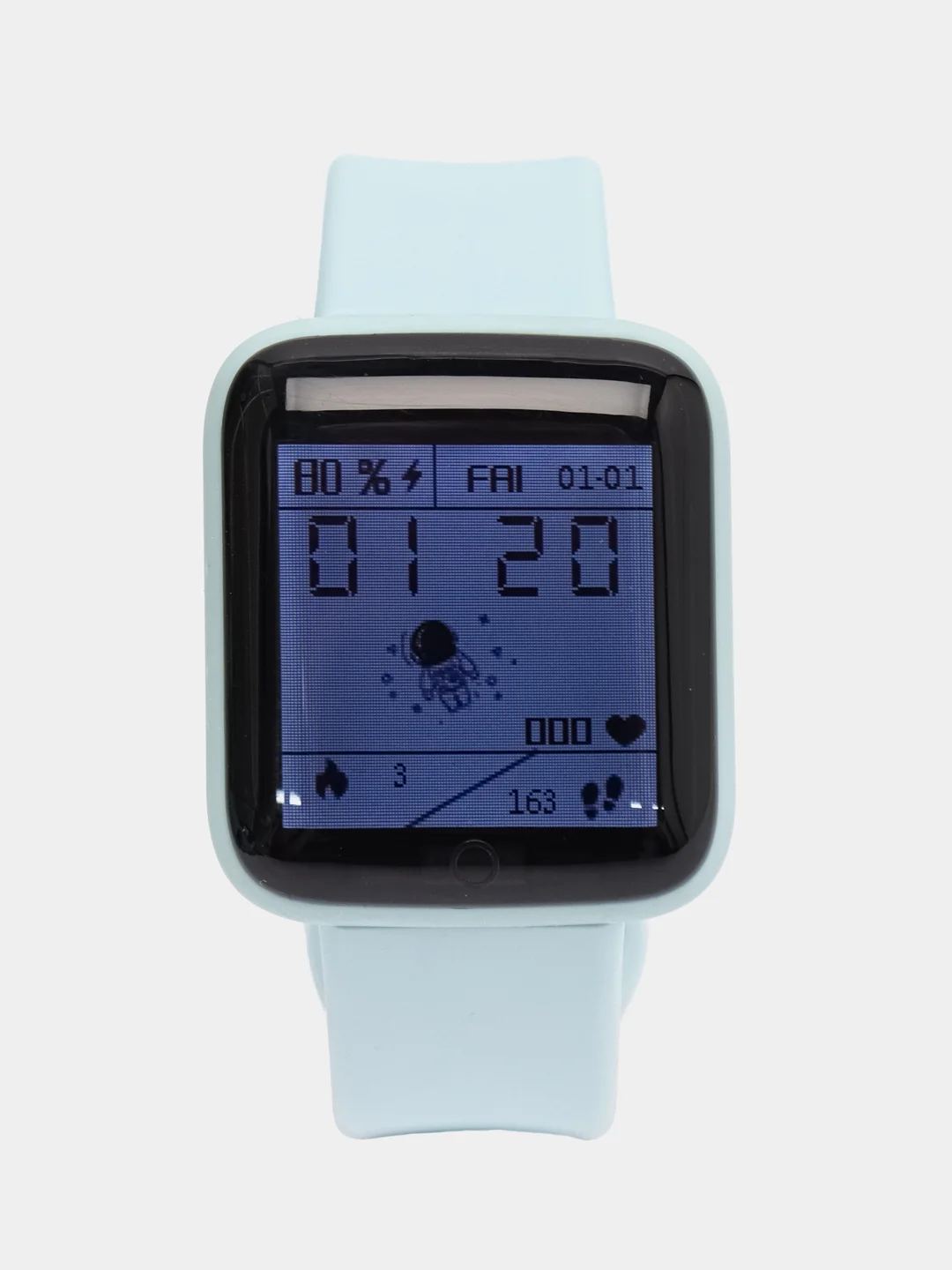 Бирюзовый смарт Часы / Фитнес Браслет / Smart Watch