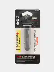 Серый зарядное автомобильное удлиненное АЗУ Usb 1x MRM MR59A