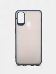 Синий чехол противоударный матовый для Samsung A01 Core, A10, A20/A30, A50, A70, M31, M21