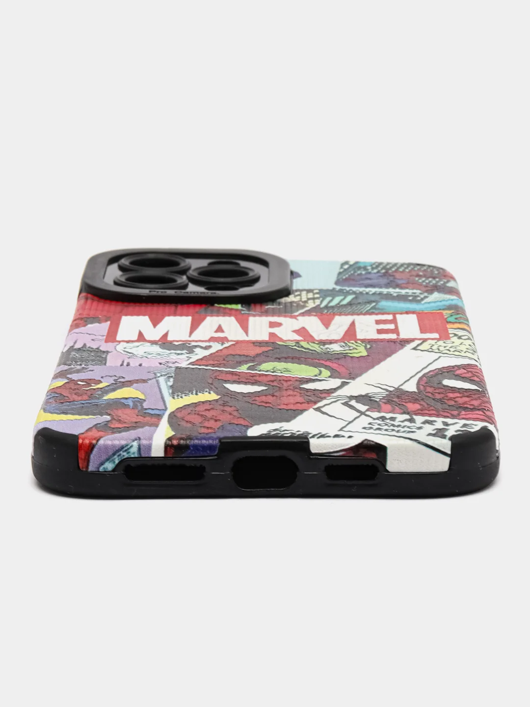 Красный чехол на iPhone X/XS, 11, 12, 13, 14, 15 Pro, Pro Max, рифленый