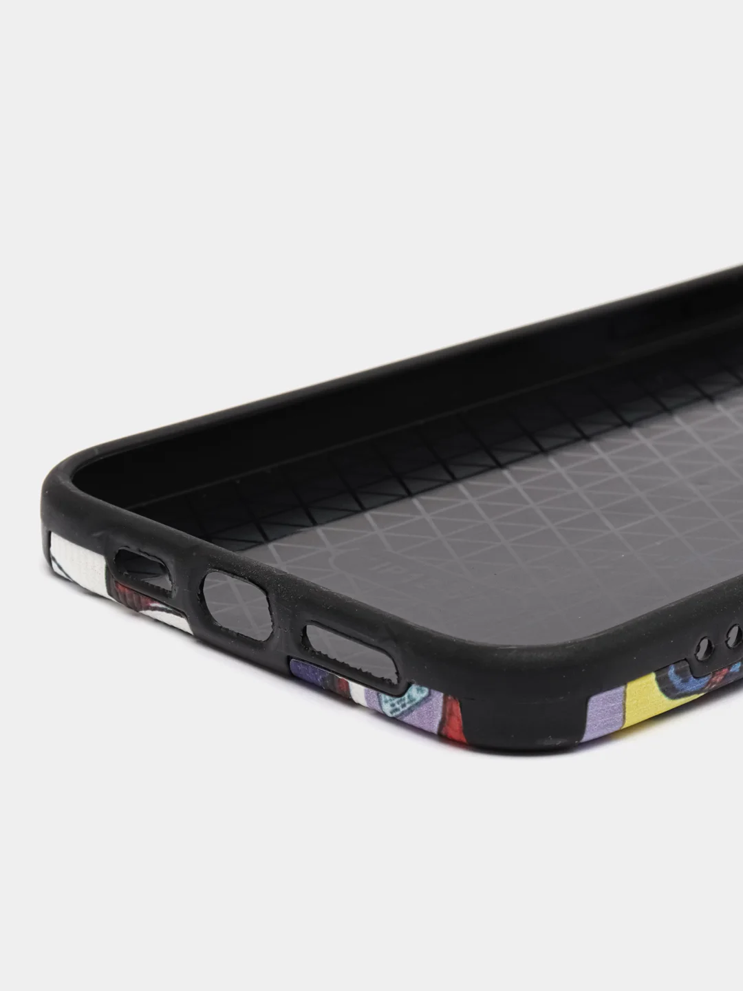 Красный чехол на iPhone X/XS, 11, 12, 13, 14, 15 Pro, Pro Max, рифленый