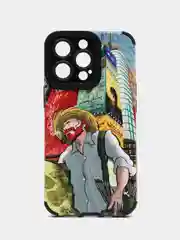 Разноцветный чехол на iPhone X/XS, 11, 12, 13, 14, 15 Pro, Pro Max, рифленый