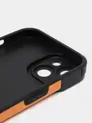 Оранжевый чехол на iPhone X/XS, 11, 12, 13, 14, 15 Pro, Pro Max, рифленый