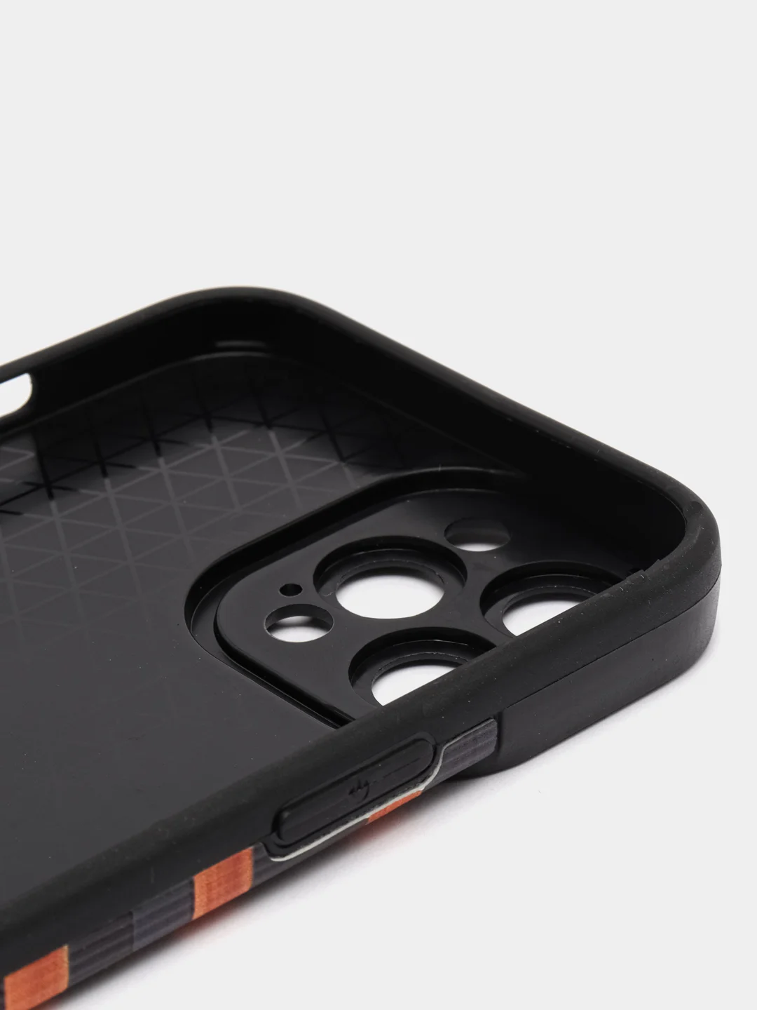 Угольный чехол на iPhone X/XS, 11, 12, 13, 14, 15 Pro, Pro Max, рифленый
