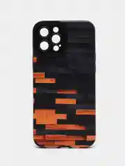 Угольный чехол на iPhone X/XS, 11, 12, 13, 14, 15 Pro, Pro Max, рифленый