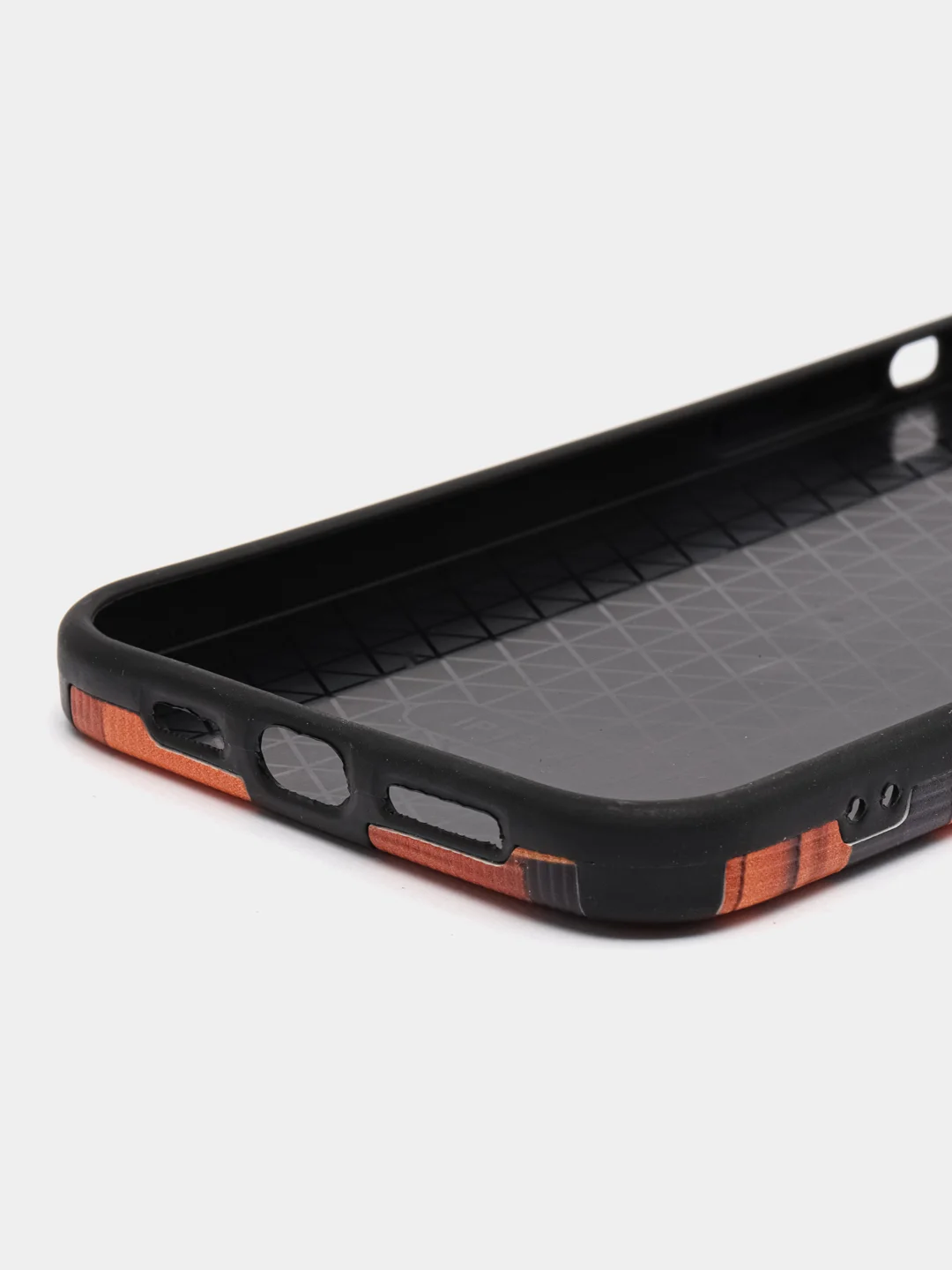 Угольный чехол на iPhone X/XS, 11, 12, 13, 14, 15 Pro, Pro Max, рифленый