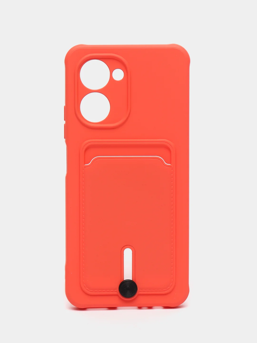 Коралловый силиконовый чехол для Realme C33 (Реалми С33), прозрачный