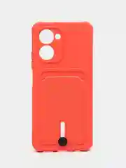 Коралловый силиконовый чехол для Realme C33 (Реалми С33), прозрачный