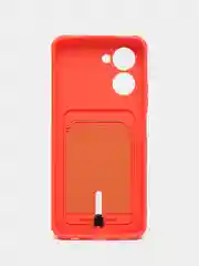 Коралловый силиконовый чехол для Realme C33 (Реалми С33), прозрачный
