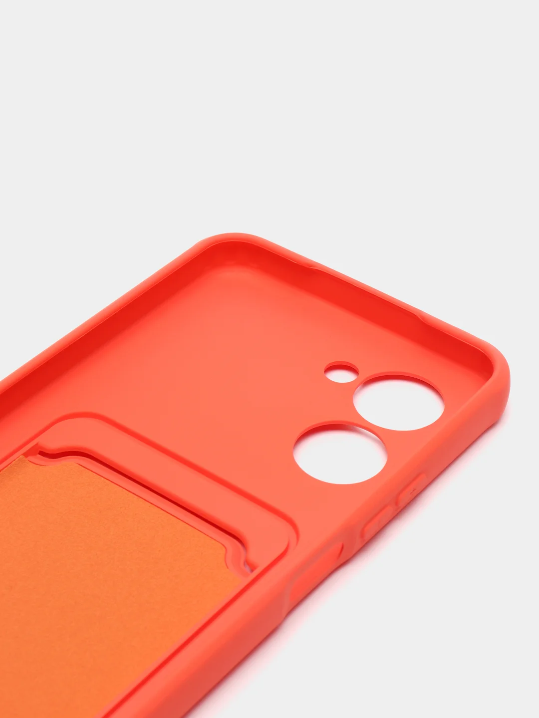 Коралловый силиконовый чехол для Realme C33 (Реалми С33), прозрачный