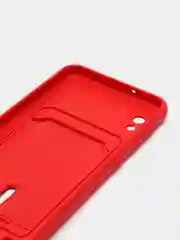 Вишнёвый чехол для Samsung Galaxy A10 (Самсунг Галакси А10), с карманом для карт