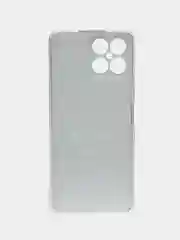 Черный силиконовый чехол на Honor X8 / Хонор Х8 прозрачный, с рисунком, защита камеры