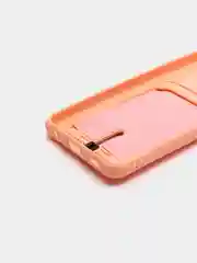Пудровый силиконовый противоударный чехол для Samsung Galaxy А32 4G (Самсунг А32 4G), с карманом