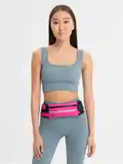 Розовый сумка на пояс, спортивная, унисекс