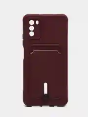 Тёмно-бордовый силиконовый чехол для Xiaomi POCO M3 (Сяоми Поко М3)