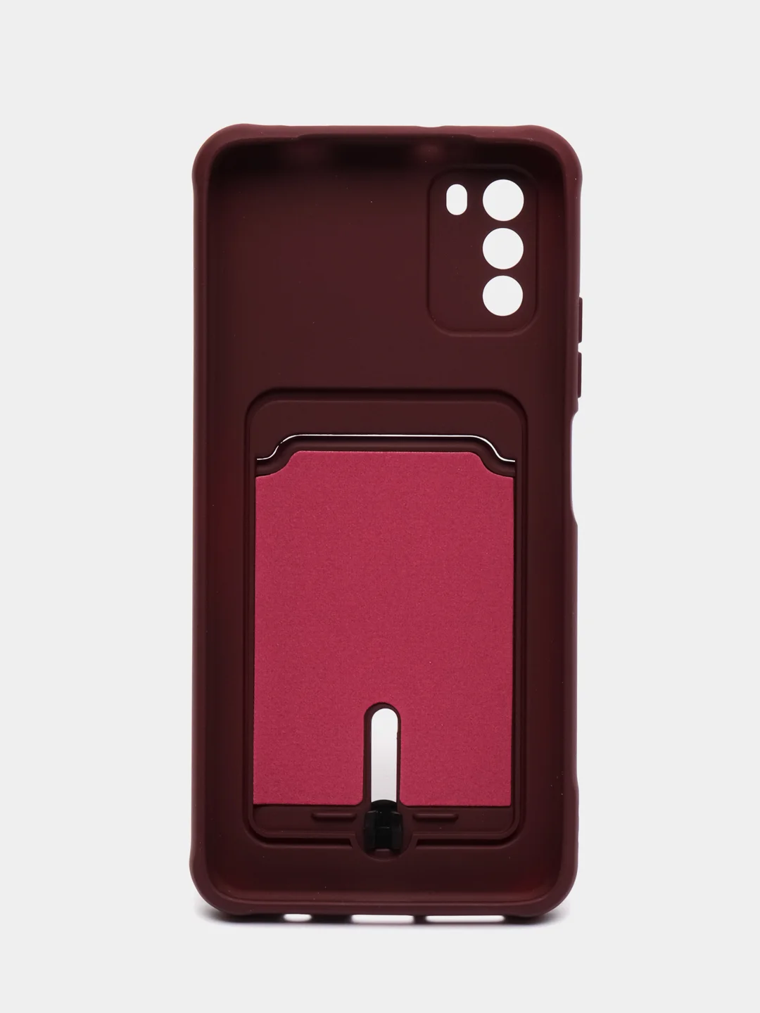 Тёмно-бордовый силиконовый чехол для Xiaomi POCO M3 (Сяоми Поко М3)