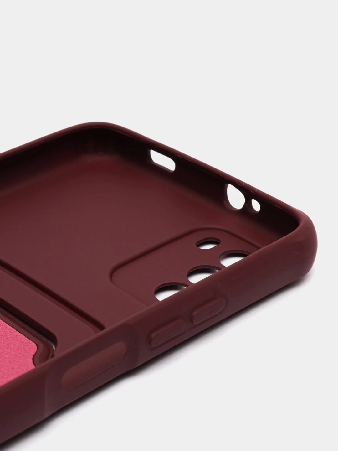 Тёмно-бордовый силиконовый чехол для Xiaomi POCO M3 (Сяоми Поко М3)