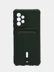 Тёмно-зелёный чехол Samsung Galaxy A52 4G (Самсунг Галакси А52 4Ж) силиконовый, противоударный