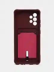 Тёмно-бордовый чехол Samsung Galaxy A52 4G (Самсунг Галакси А52 4Ж) силиконовый, противоударный