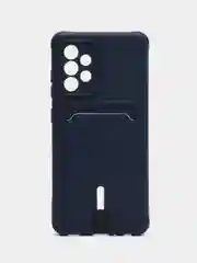Темно-синий чехол Samsung Galaxy A52 4G (Самсунг Галакси А52 4Ж) силиконовый, противоударный