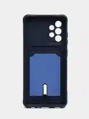 Темно-синий чехол Samsung Galaxy A52 4G (Самсунг Галакси А52 4Ж) силиконовый, противоударный