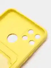Желтый чехол Realme C21Y, силиконовый, с защитой камеры, Реалми С21У