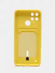 Желтый чехол Realme C21Y, силиконовый, с защитой камеры, Реалми С21У