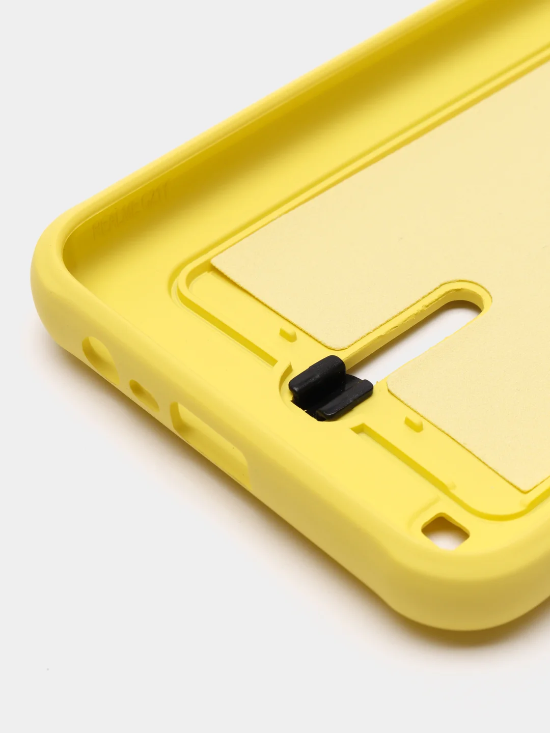 Желтый чехол Realme C21Y, силиконовый, с защитой камеры, Реалми С21У
