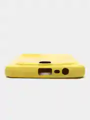 Желтый чехол Realme C21Y, силиконовый, с защитой камеры, Реалми С21У