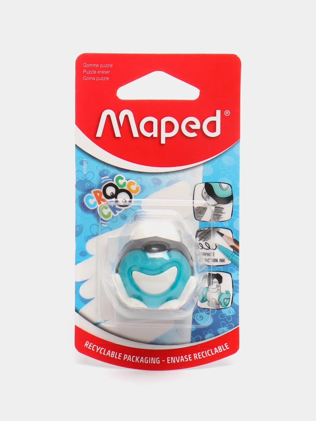 Ластик, резинка стирательная, пазл фигурный, Maped, для карандашей и стираемых чернил