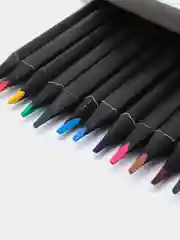 Карандаши цветные для рисования мягкие Brauberg Black Wood, 12 цветов, трехгранные 181948