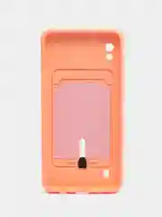 Пудровый чехол для Samsung Galaxy A10 (Самсунг Галакси А10), с карманом для карт