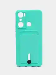 Мятный силиконовый чехол для Infinix Hot 20i (инфиникс хот 20i)