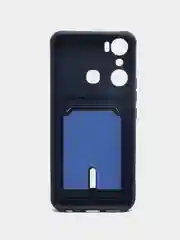 Темно-синий силиконовый чехол для Infinix Hot 20i (инфиникс хот 20i)
