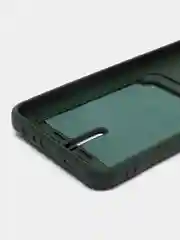 Тёмно-зелёный силиконовый чехол для Realme C33 (Реалми С33), прозрачный