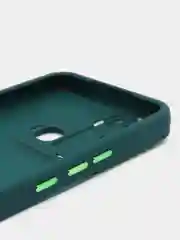 Морской чехол матовый для Infinix Hot 12i пластиковый, полупрозрачный, с глянцевой рамкой