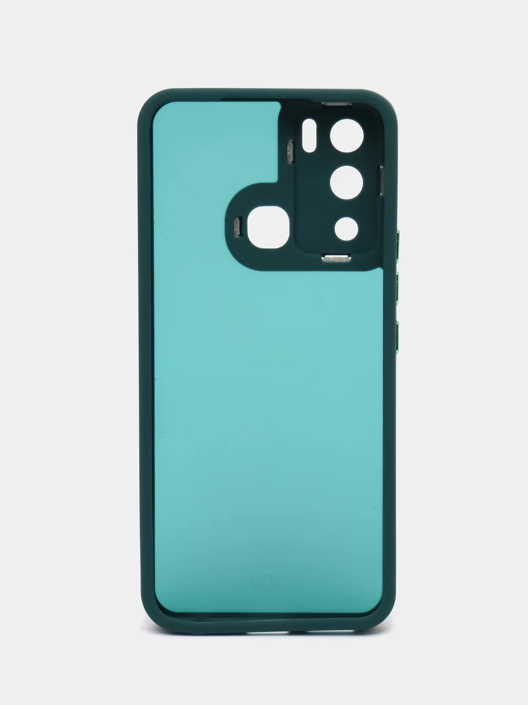 Морской чехол матовый для Infinix Hot 12i пластиковый, полупрозрачный, с глянцевой рамкой