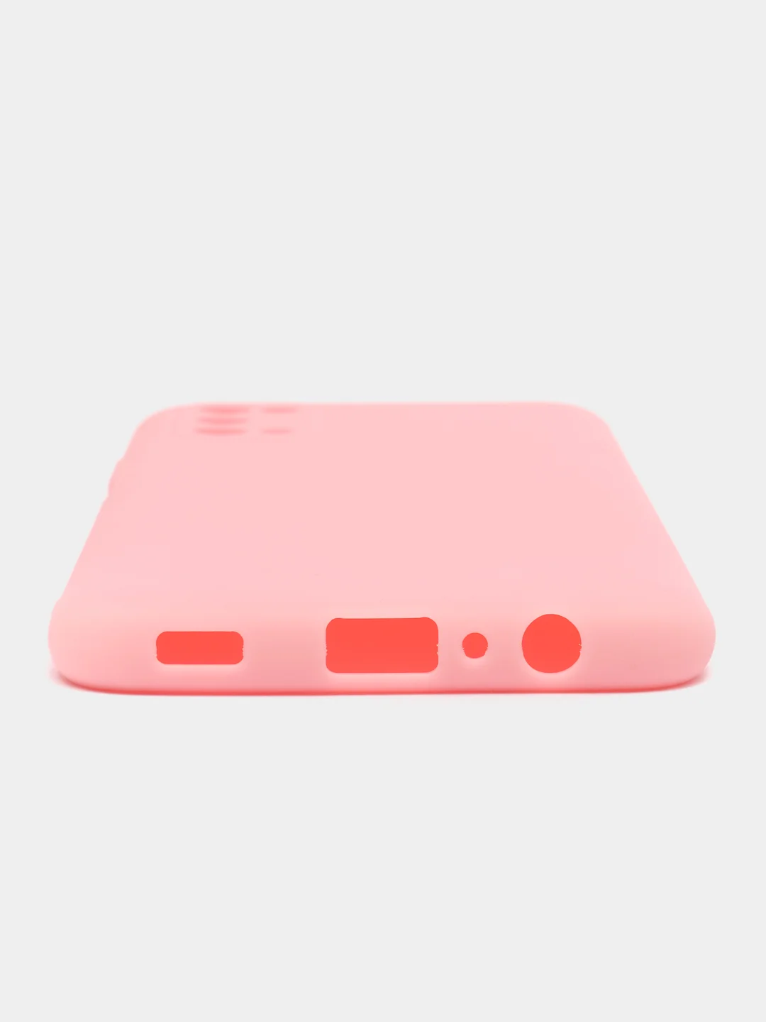 Розовый однотонный силиконовый чехол Samsung A22 A31 A70 A10 A30 A41 M62 S9+ S10 S20 Ultra