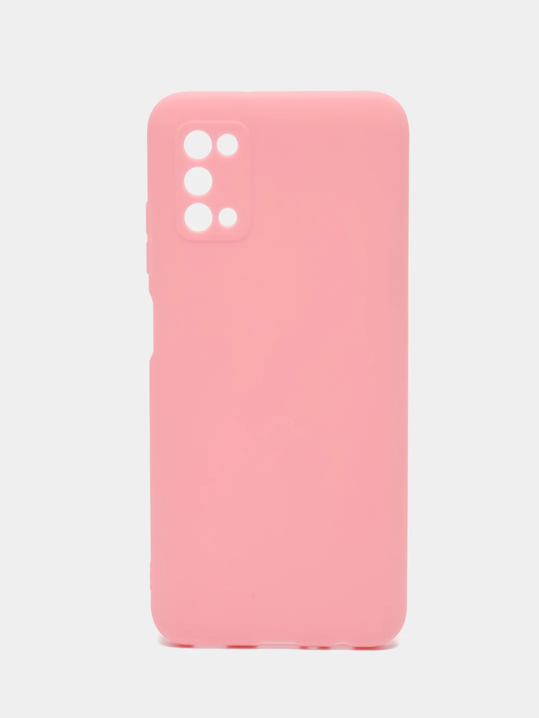Розовый однотонный силиконовый чехол Samsung A22 A31 A70 A10 A30 A41 M62 S9+ S10 S20 Ultra